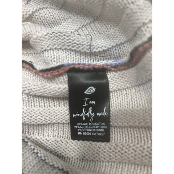 NIC+ZOE NWT Autumn Bloom Absract Floral Print Crew Neck Sweater Size Large - Picture 10 of 10